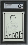 1972 Topps #15 jerry Lucas 9 card progressive proof.
